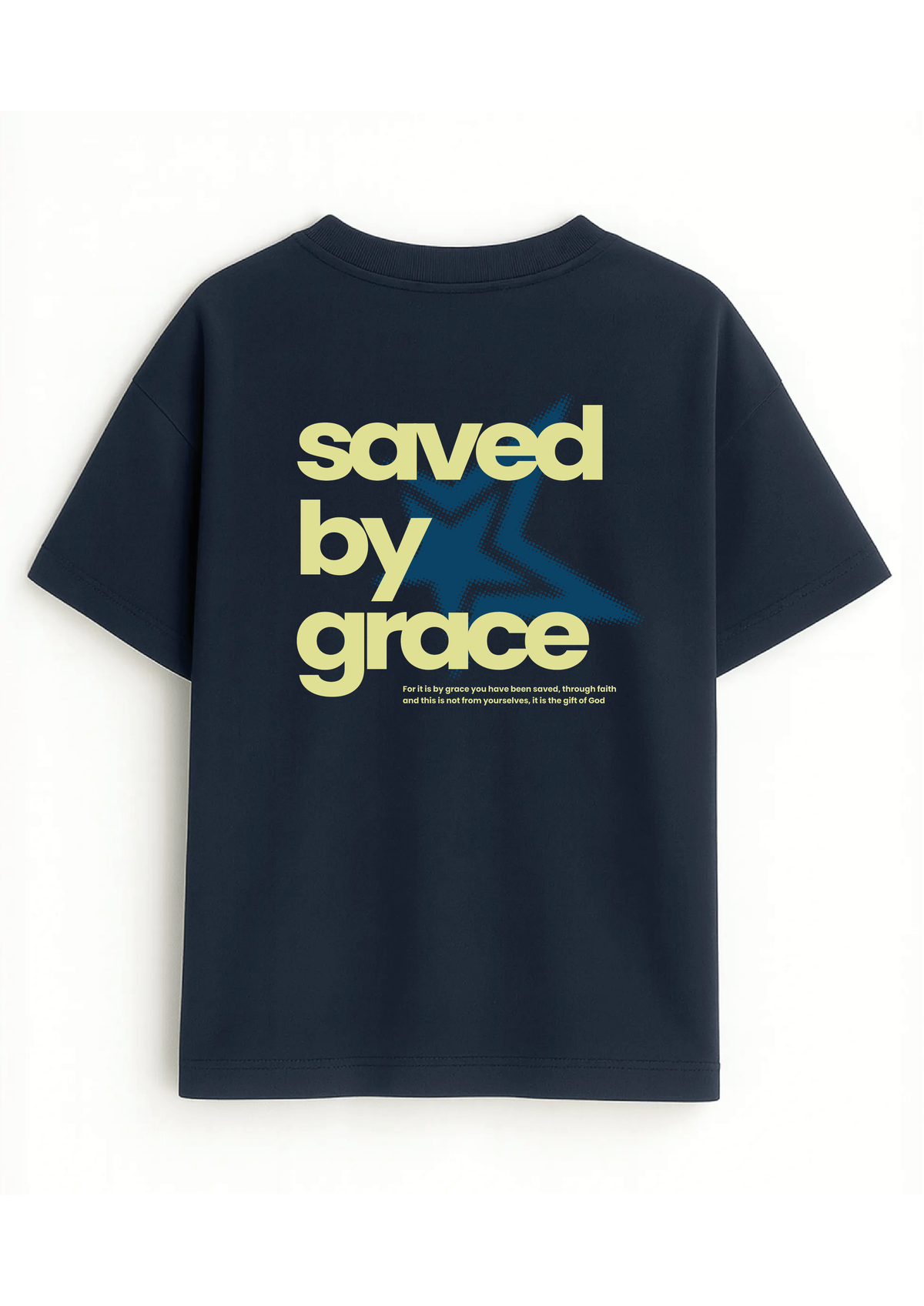 Saved by grace (blue)