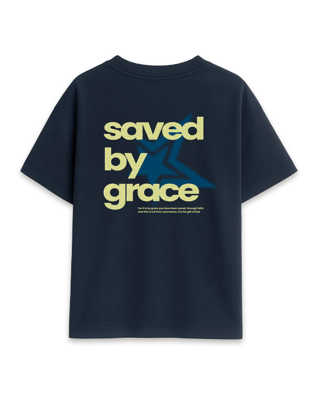 Saved by grace (blue)